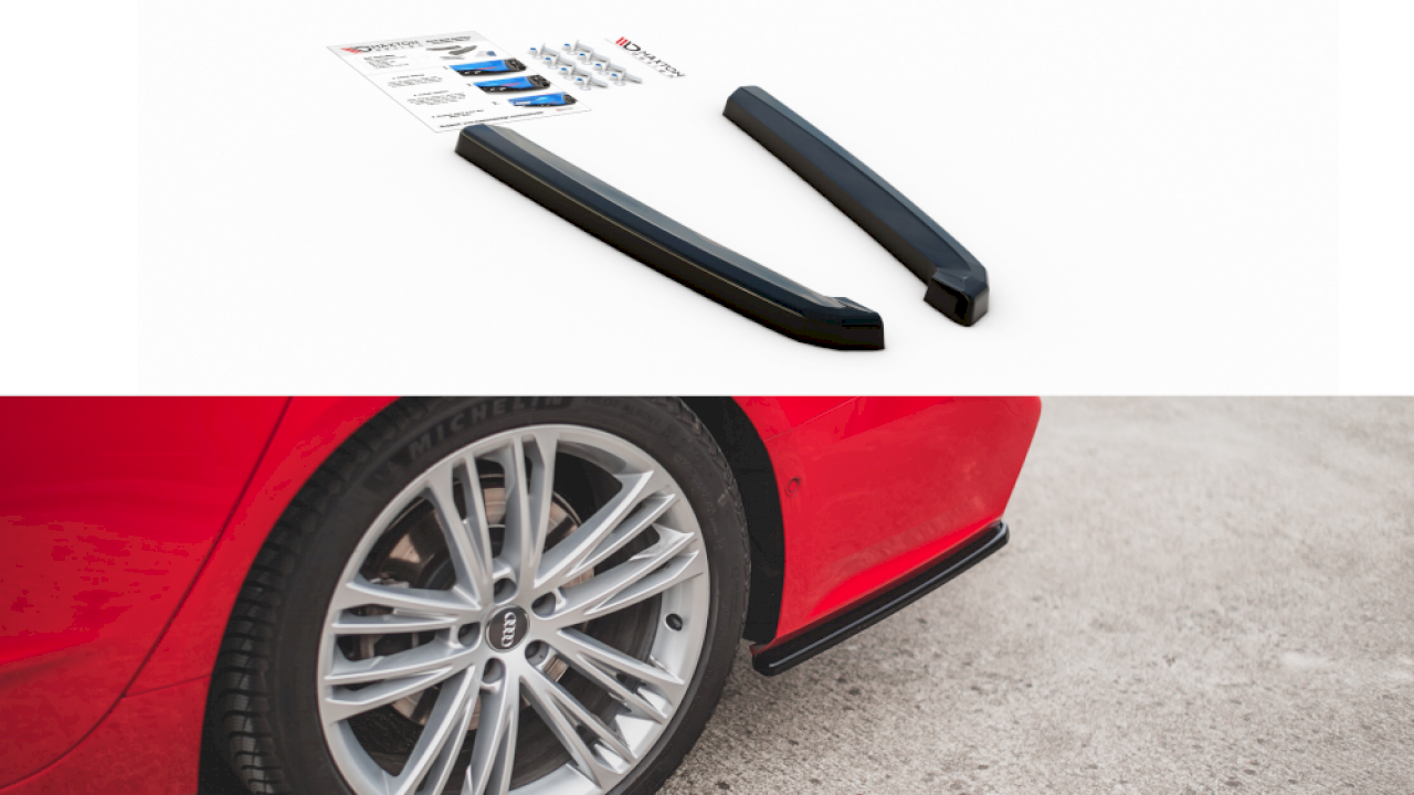 Audi S7/A7 S-Line C8 2017- Rearbumper cornerpieces
